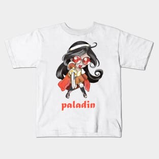 chibi paladin girl Kids T-Shirt